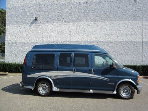 Leather interior high top conversion van