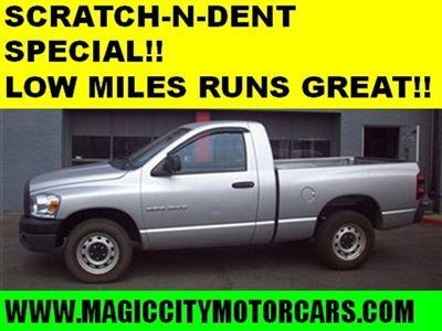2007 dodge ram work truck! scratch-n-dent! low miles! 6 speed manual!!!