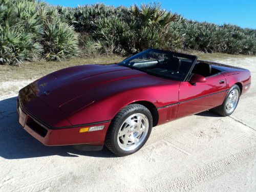 1990 chevrolet corvette convertible 86k loaded!! select ride sport seats lqqk!!