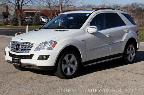 Ml350 bluetec 4matic awd white/black diesel premium i / navigation