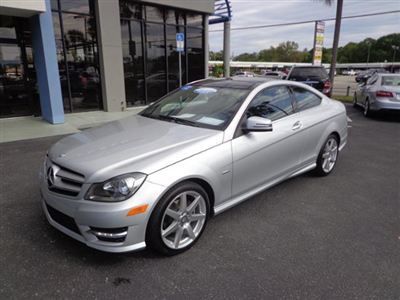 Sporty 2012 c250 coupe! 18" wheel package, p1 package, harmon/kardon