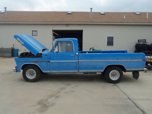 1970 f100 ford ranger real barn find factory a/c 360 engine automatic trans