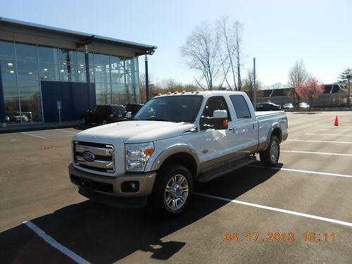 2011 ford f-250 super duty king ranch crew cab pickup 4-door 6.7l super duty