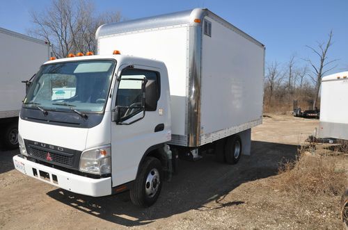 2007 mitsibishi fuso fe140 box truck cabover style isuzu