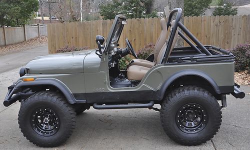 Jeep cj 5 chevy 350 v8 cj5 edelbrock 4x4 warn bfgoodrich clean bestop 8 cylinder