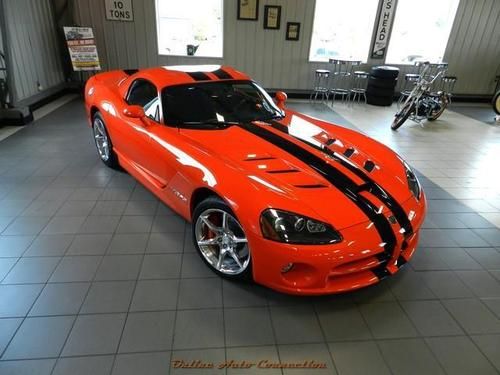 2009 dodge viper srt10 coupe *2464 miles-orange pearl*