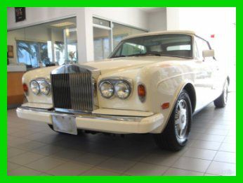 89 rolls royce corniche ii convertible *power leather seats *wood sterring wheel