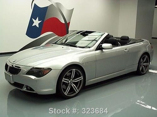 2005 bmw 645ci sport convertible auto nav xenons 57k mi texas direct auto