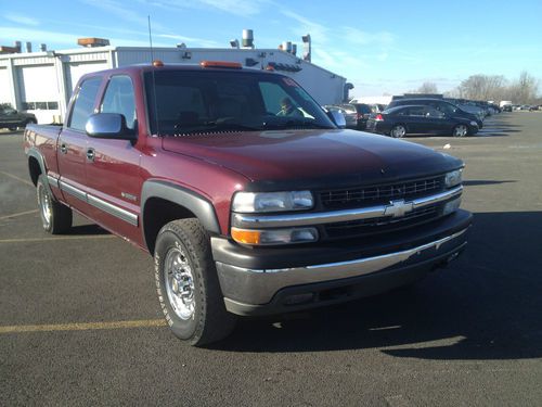 2002 chevrolet silverado 1500 hd lt crew cab pickup 4-door 6.0l 4x4 leather!!!!!