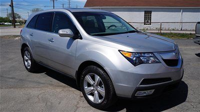 2011 acura mdx silver awd tech pkg nav rear cam 3rd row only 17k miles warranty!