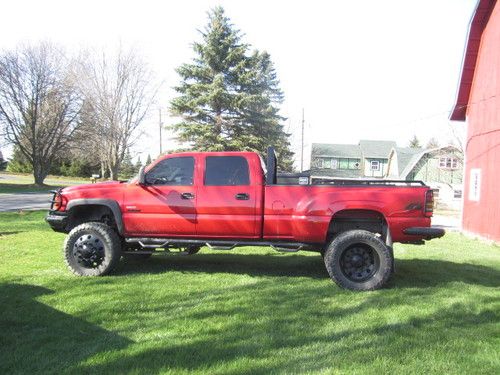 2006 chevrolet silverado 3500 lt crew cab pickup 4-door 6.6l - lifted show truck