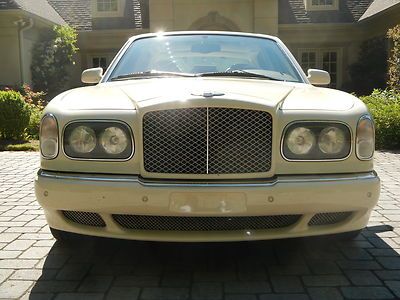 2001 bentley arnage le mans edition magnolia over two toned tan leather hides