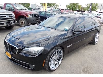 09 bmw 750li 28k miles leather navigation 22" chrome wheels cameras night vision