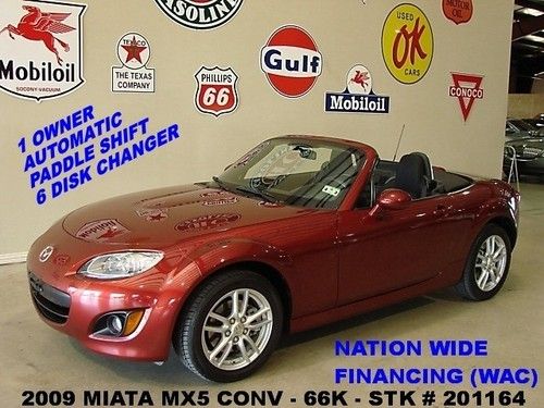 2009 mx-5 miata touring conv,cloth,6 disk cd,16in wheels,66k,we finance!!