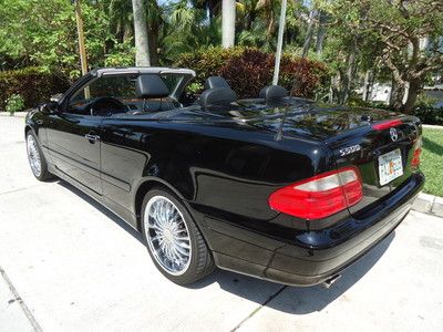 Florida 03 clk 320 convertible clean carfax topless fun in the sun no reserve !!