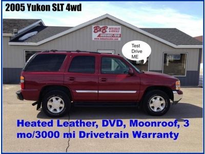 Suv 5.3l 4x4 leather, dvd, local trade in, 7 passenger, 4wd, certified, inspectd