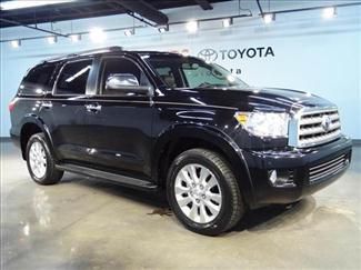 2011 toyota sequoia platinum 4x4 nav sunroof dvd 20" wheels 2nd row captains