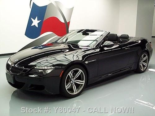 2009 bmw m6 convertible v10 500 hp htd seats nav 12k mi texas direct auto