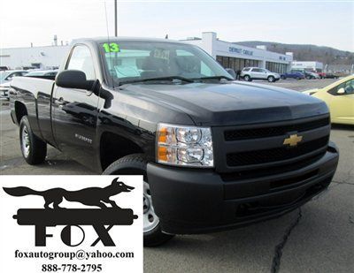 New 2013 silverado reg cab long box 4wd, 4.8l v8, automatic, black 8394n