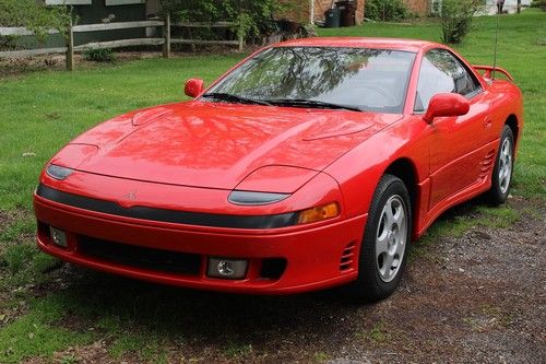 Red 1991 mitsubishi 3000gt sl coupe 2-door~ only 35,818 miles