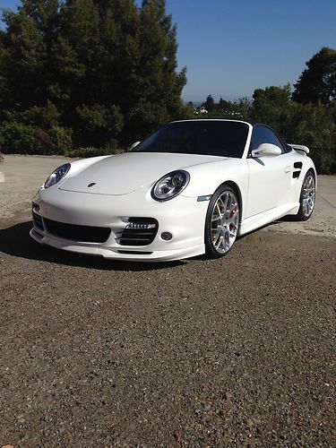 Porsche carrera turbo cabriolet rare 6-speed 1100 miles techart hre wheels mint