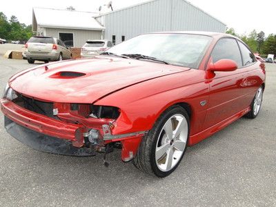 2006 pontiac gto ls2 6.0l repairable salvage title, light front damage