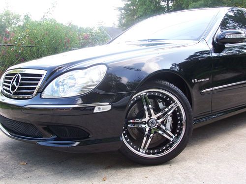 2006 mercedes-benz s55 amg -black on black looks like new