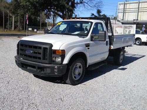 2008 ford f-350 flat bed one owner fleet maintained work truck low miles!!!
