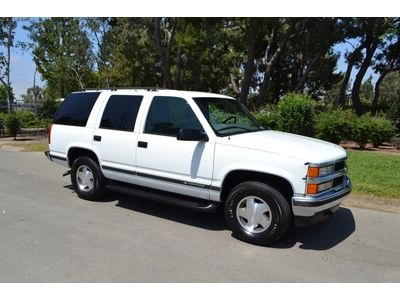 $1 no reserve, 99 tahoe z71, clean carfax, 4wd, 1 owner, southern ca car