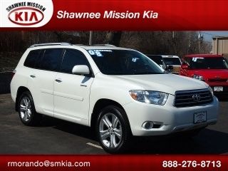 2008 toyota highlander 4wd limited leather blue tooth navigation power moonroof