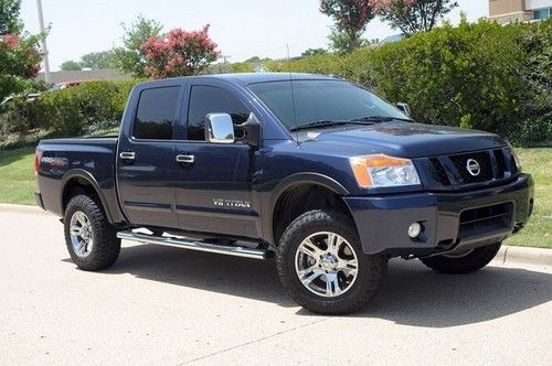 2012 nissan titan pro-4x 4wd king cab lift chrome wheels finance