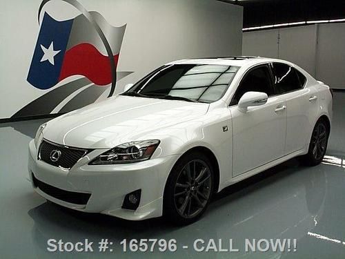 2012 lexus is250 f sport auto htd leather sunroof 20k texas direct auto