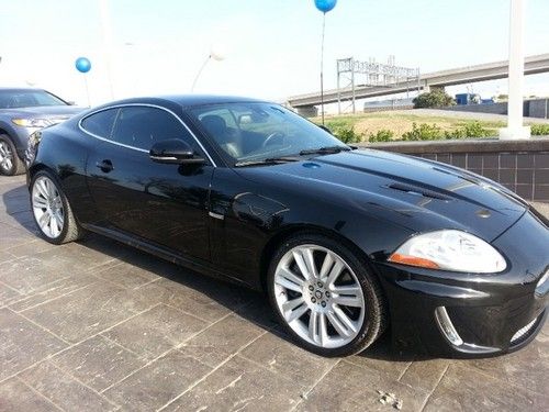 2010 jaguar xkr supercharged black leather 5.0l coupe automatic