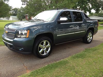 2012 avalanche ltz blue granite, tan leather nav sunroof loaded repairable 23k