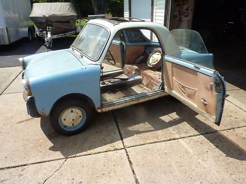 1959 FIAT 500 AUTOBIANCHI TRANSFORMABILE BARN FIND RARE FAST&LOUD IMPORT, image 4
