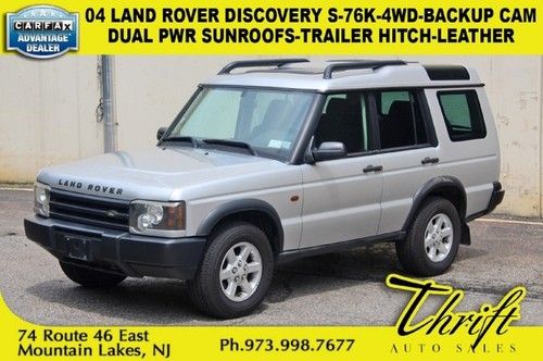 04 discovery s-76k-4wd-backup cam-dual pwr sunroofs-trailer hitch-leather