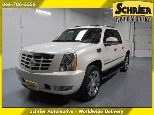 2008 cadillac escalade ext white 22 wheels navigation back up cam tonneau cover