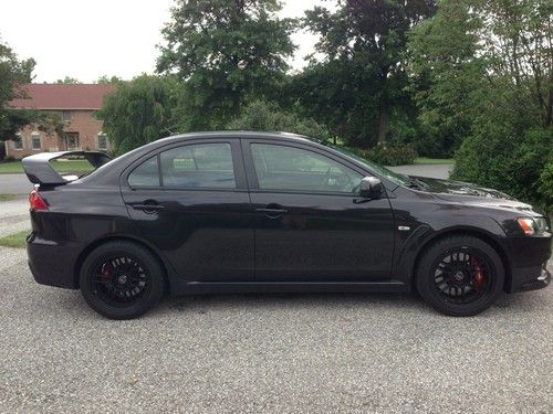 2008 mitsubishi lancer evolution gsr - black