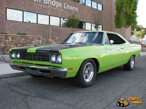 69 plymouth road runner rm23 383 4bbl 4 speed p/s mopar muscle