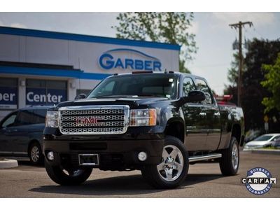 Gmc sierra denali 2500hd black on black leather 6.0l navigation 4wd crew cab