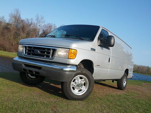 05 ford e350 econoline powerstroke turbo diesel extended cargo f350 e-350 e 350