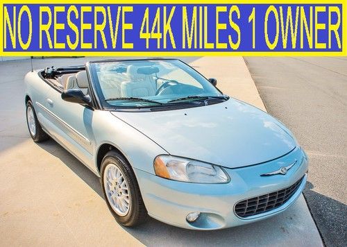 No reserve 44k miles 1 owner limited convertible leather 02 03 04 05 06 07 dodge
