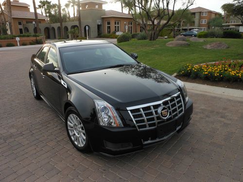 2012 cadillac cts sedan black on black...leather.. mint cond... 11k miles onstar