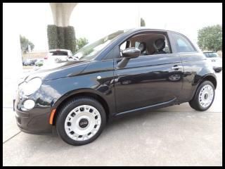 2012 fiat 500 hatchback black pop i4