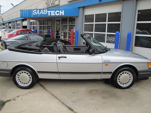 87 saab 900 turbo convt  mint cond very low mi 41k  super clean one owner no res