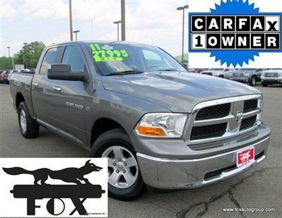 1-owner 2012 dodge ram crew cab slt 4x4 hemi brake controler remote start 12923