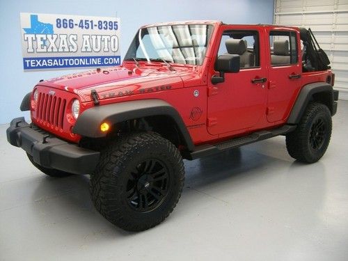 We finance!!!  2009 jeep wrangler unlimited x 4x4 soft top auto cd texas auto !!