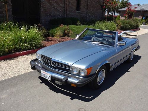 1976 mercedes 450sl convertible ca car no rust excellent