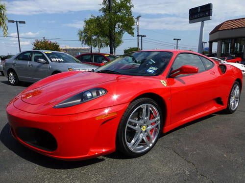 2008 ferrari f430 f1 coupe -no reserve- 8k miles,$220k msrp,red,daytona,finance