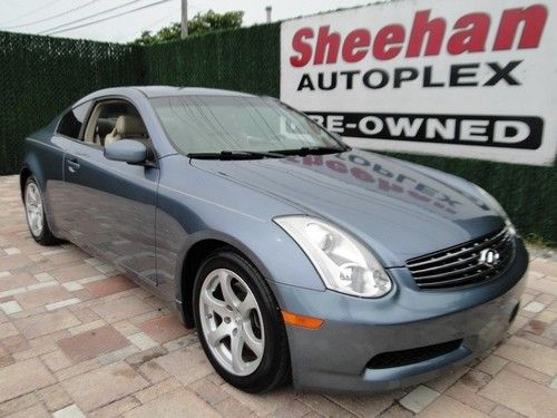 2006 infiniti g 35 2dr coupe one owner leather sunroof more! nice! automatic 2-d
